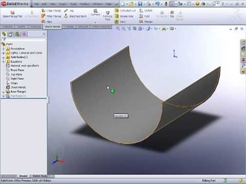 SolidWorks Rolled Sheetmetal