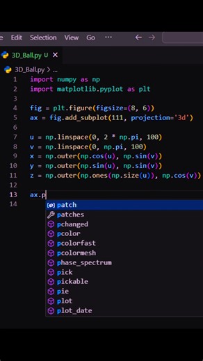 Draw a 3D Ball in Python with Just 19 Lines of Code