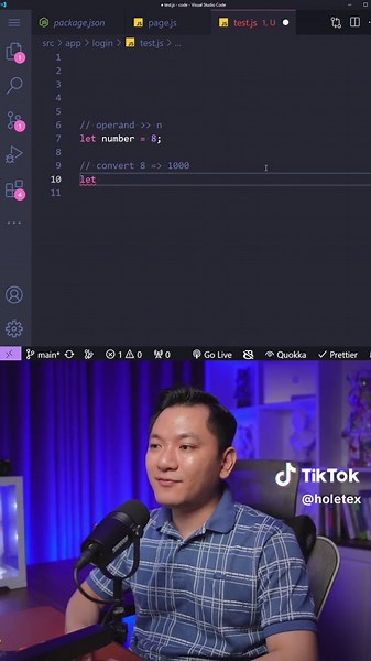 Right Shift Operator và Left Shift Operator trong JS #holetex #learntocode #learnontiktok #coding #laptrinh