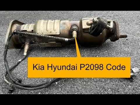 Troubleshooting Kia Hyundai P2098 Code: Post-Catalyst Fuel Trim System Too Lean (Bank 2)
