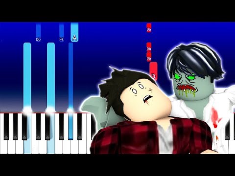 ROBLOX Zombie Apocalypse Song - JunRoots (Piano Tutorial)