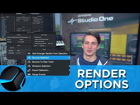 Render Options in Studio One