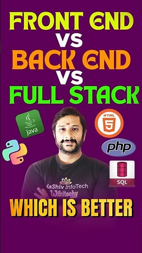 Frontend vs Backend vs Full Stack | Which is Better for Your Career? - kaashiv infotech full stack
