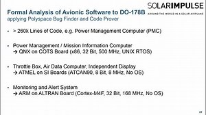 Solar Impulse Uses Polyspace Static Analysis for Solar Airplane