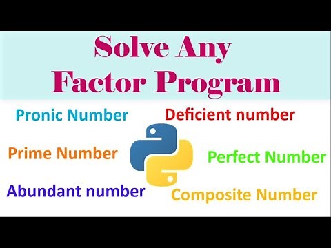 Solve any Factor program in Python