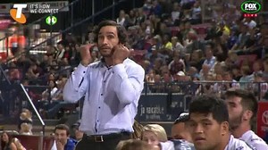 NERVOUS JT Watch Johnathan Thurston ride all the highs and lows from the Cowboys bench tonight. #NRLCowboysSharks Highlights: http://bit.ly/R16Game4HLS #NRL | NRL