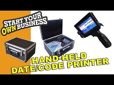 MULTIPURPOSE BATCH CODING AND PRINTING MACHINE - HAND HELD HP inkjet FULL TUTORIAL