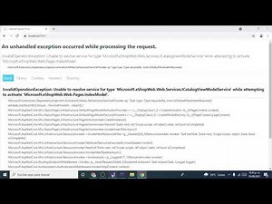 COMO resolver el ERROR InvalidOperationException: Unable to resolve service for type en ASP.NET Core