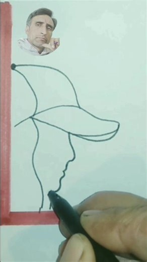 Easy Cap Girl Face Drawing | Simple Sketch Step by Step