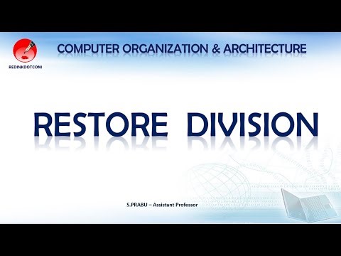 RESTORE DIVISION Algorithm