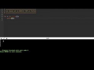 Les bases de la boucle for en python