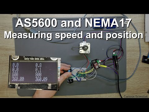 Measuring speed and position using the AS5600 magnetic encoder