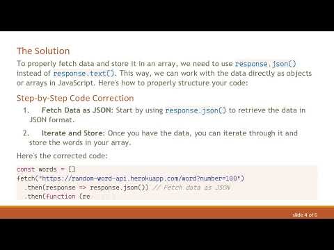 How to Store API Call Results in a JavaScript Array