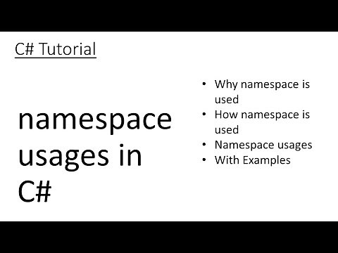 C# Tutorial: Explaining 'namespace' in C# | Why 'namespace' is used