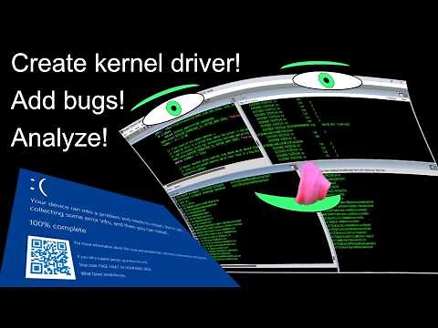 CREATE and DEBUG a Windows KERNEL device driver!