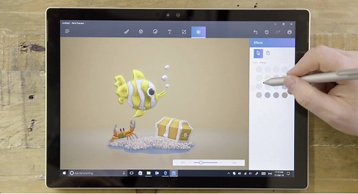 Learn how to get started with Paint 3D. New tools make it easy to bring your creation to life, from shape to texture to lighting effects. See how this scene was made: http://msft.social/YDRwFp | Windows