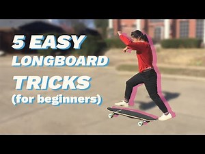 5 EASY LONGBOARD TRICKS FOR BEGINNERS (as taught by a total beginner 😬)