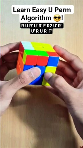 The Easiest U Perm Algorithm Explained 😎! #rubikscube #cubing #Uperm #shortsfeed #shorts