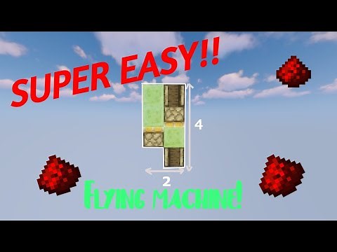 How to build an easy flying machine in Minecraft.