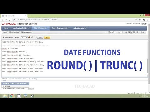 Oracle Tutorial - Date Functions ROUND | TRUNC