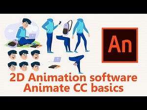 Adobe Animate cc tutorial Basics for beginners. Explained detailedly (Arttutor)