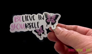 Make Custom Waterproof Stickers with Cricut - Daily Dose of DIY