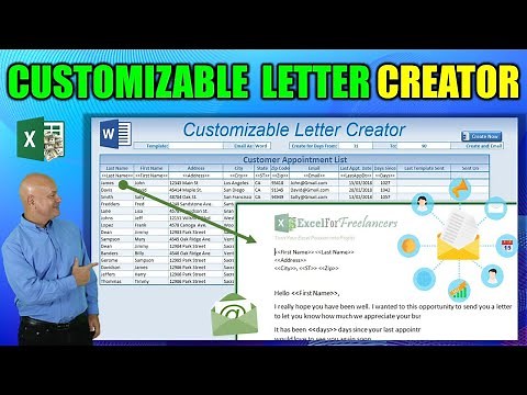 How To Create Custom Letters In Word Documents From Excel WITHOUT Mail Merge