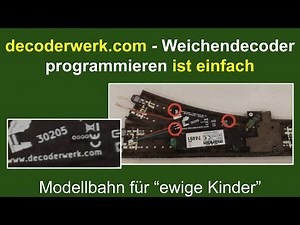 Weichendecoder von decoderwerk schnell und einfach programmieren und kosten die Hälfte von Märklin.