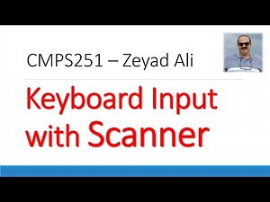 05 Reading User Input with Scanner Class in Java Strings Numbers Char ..etc