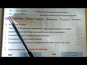 Class 5 || Algorithm and Flowchart || Exercise.
