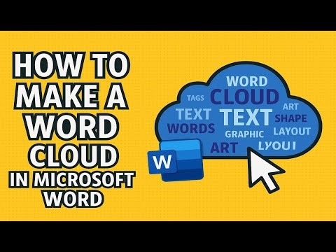 How To Make A Word Cloud In Microsoft Word | Create A Word Cloud in Word