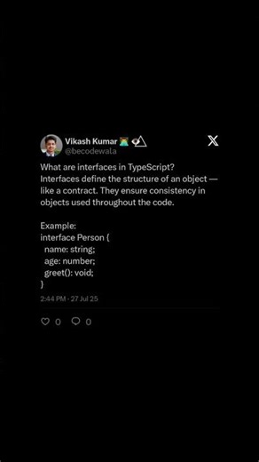 📑 TypeScript Interfaces Explained | Example Code