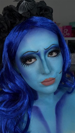 MAKEUP BY LUCY on Instagram: "Corpse bride 👰‍♀️ 💙 #corpsebride #corpsebridemakeup #corpsebridehalloween #halloween #halloweenmakeuplook #halloweenmakeup #reels #halloweenreels #makeuptransformation #makeuptransition #fyp #foryoupage #reels #makeupartist"