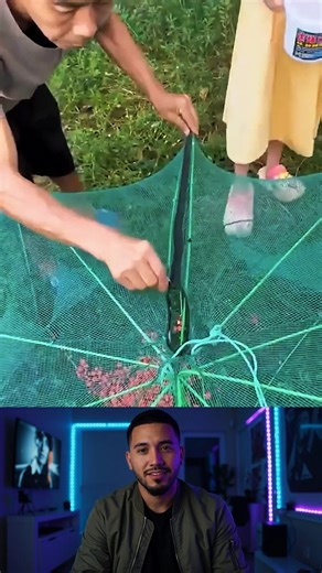 519K views · 158 reactions | The simple net that traps everything inside 勞 | Alex Unfiltered | Facebook