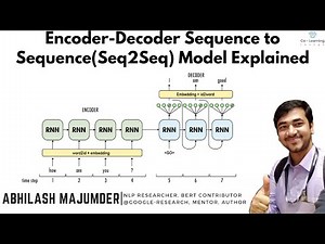 Encoder-Decoder Sequence to Sequence(Seq2Seq) model explained by Abhilash | RNN | LSTM | Transformer