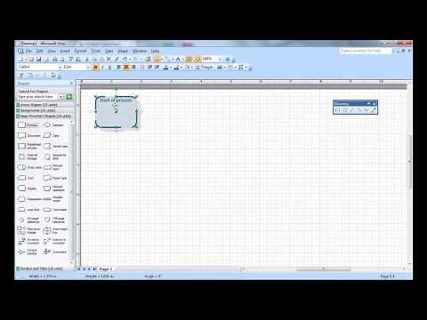 Creating a simple Visio flow chart | Microsoft Visio tutorial