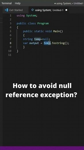 How to handle null reference exception in c# | object reference not set to an instance of an object