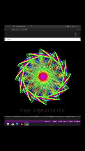 Creative Turtle Graphics Design in Python