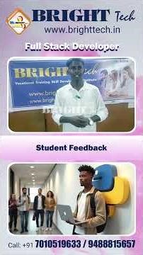 Best Full Stack Developer Course in Pondicherry? Student Review of Bright Tech Academy Part 95