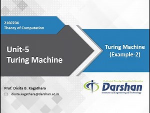 Unit 5 - Design of Turing Machine for Same no. of a's followed by same no. b's
