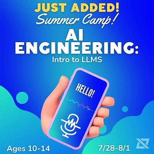 🧠✨ New Camp Alert! AI Engineering Basics: Intro to LLMs is now enrolling at iCode! Ever wonder how ChatGPT works? 🤖 In this hands-on camp, students ages 10–14 will explore how Artificial Intelligence and Large Language Models generate text, learn how they’re trained, and even build their own mini chatbots! 💬💡 Perfect for curious minds ready to dive into the world of AI. No experience needed—just imagination and a love for tech! 📍 iCode Burke 📅 Limited spots available – sign up today! | iCo