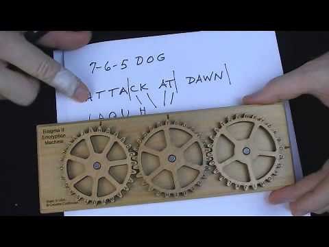 Enigma II Encryption Machine & Puzzle - encode & decode cipher