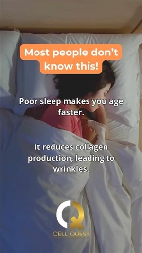 Poor Sleep Speeds Up Aging — Here’s Why 💤 #cellquest #healthadvice #sleep