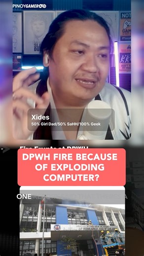 4.9K views · 14 reactions | DPWH Fire because of exploding computer? #dpwh #philippines #pinoygamer #podcast #podcastph #podcastphilippines | PinoyGamer | Facebook