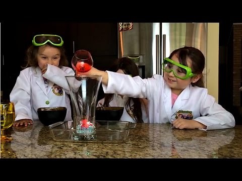How to Make A Volcano Explosion! Kids Science Experiments