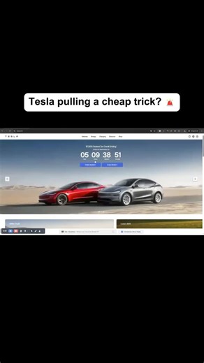 Plerdy on Instagram: "Tesla using a cheap trick? The homepage countdown is a big fomo move that pushes clicks and sales. But is the urgency real, or just a conversion hack? What’s crazy—heatmap prediction shows clear focus on those buttons. And the Chrome extension I used is free for quick usability testing. #ecommerce #onlinebusiness #businessowner #developer #webdesigner"
