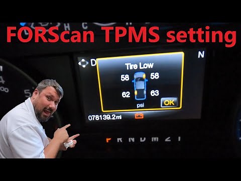 How to change TPMS settings with FORScan