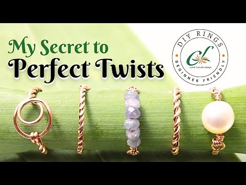 My Secret to Perfectly Even Twists ✨DIY Rings for Beginners