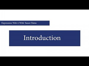 1 أساسيات برنامج اكسبريشن ويب