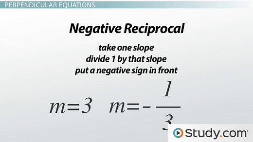 Parallel & Perpendicular Lines | Equation, Graph & Examples